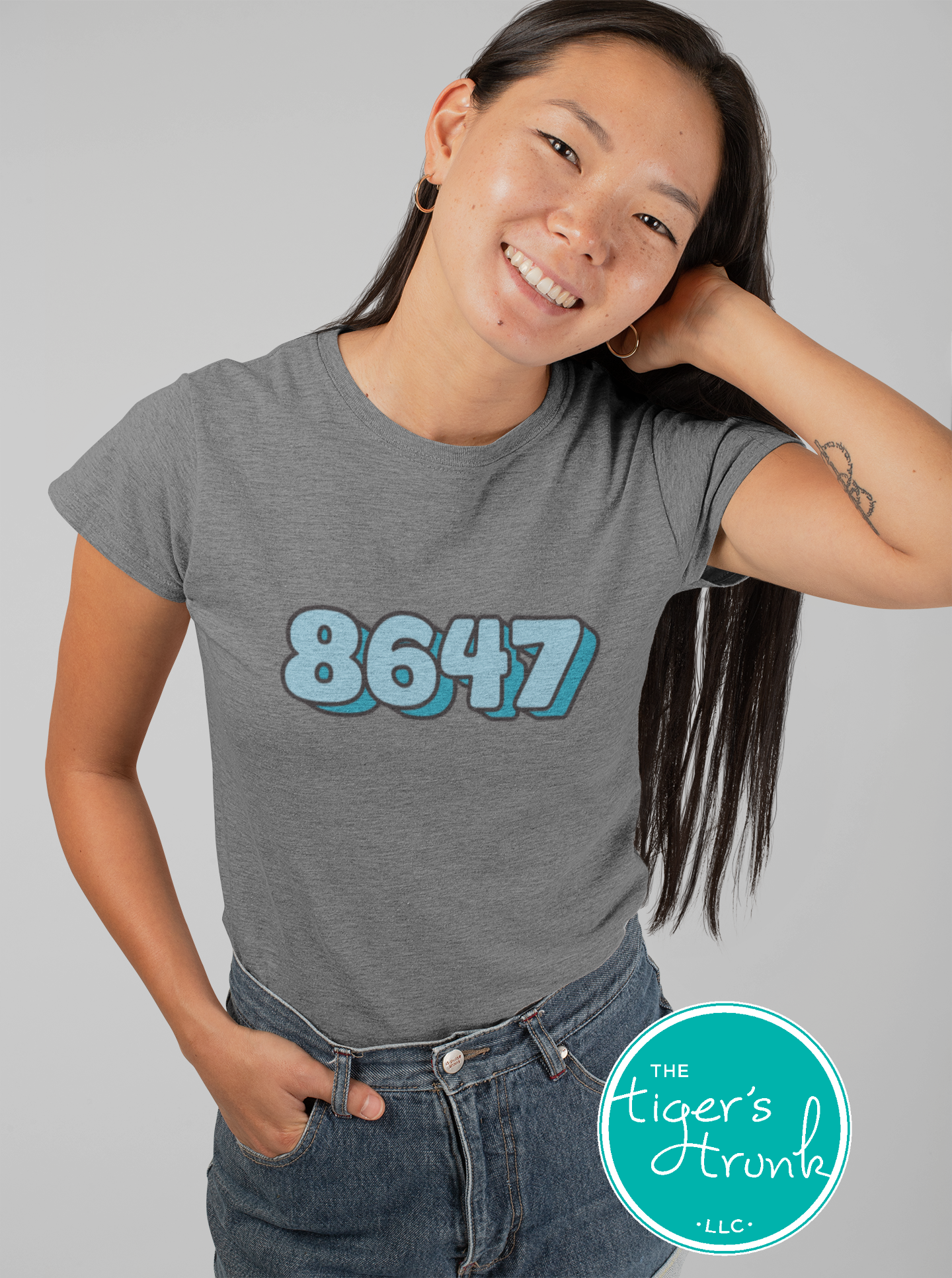 A casual tee with the 8647 print, allowing wearers to express their views in a subtle yet meaningful way.