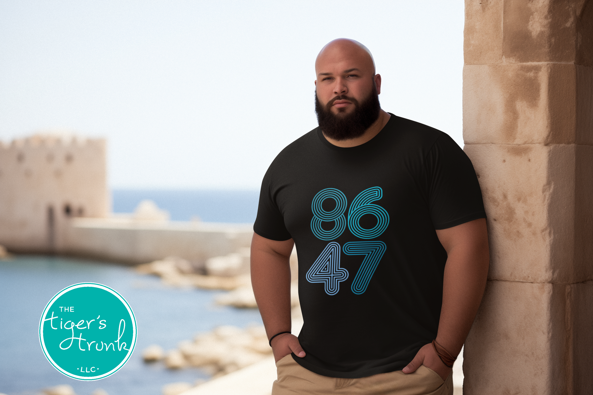 A casual tee with the 8647 print, allowing wearers to express their views in a subtle yet meaningful way.