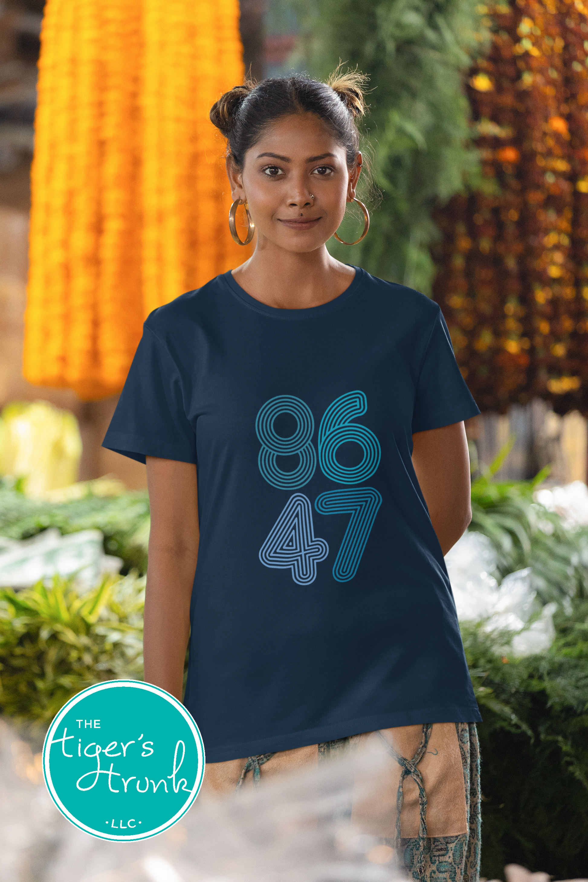 A casual tee with the 8647 print, allowing wearers to express their views in a subtle yet meaningful way.
