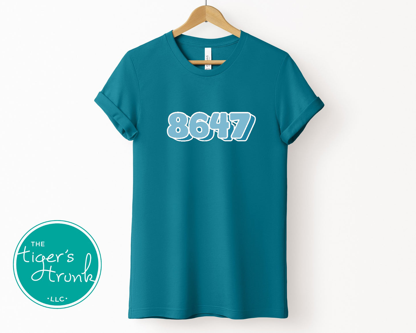 A casual tee with the 8647 print, allowing wearers to express their views in a subtle yet meaningful way.