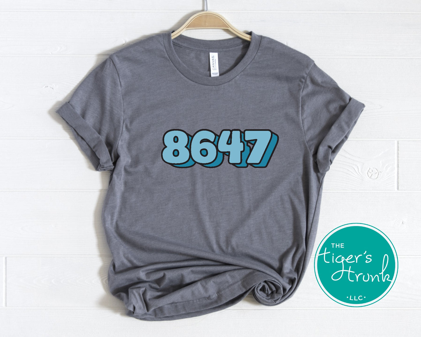 A casual tee with the 8647 print, allowing wearers to express their views in a subtle yet meaningful way.