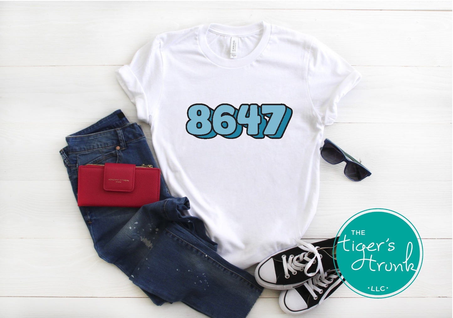 A casual tee with the 8647 print, allowing wearers to express their views in a subtle yet meaningful way.