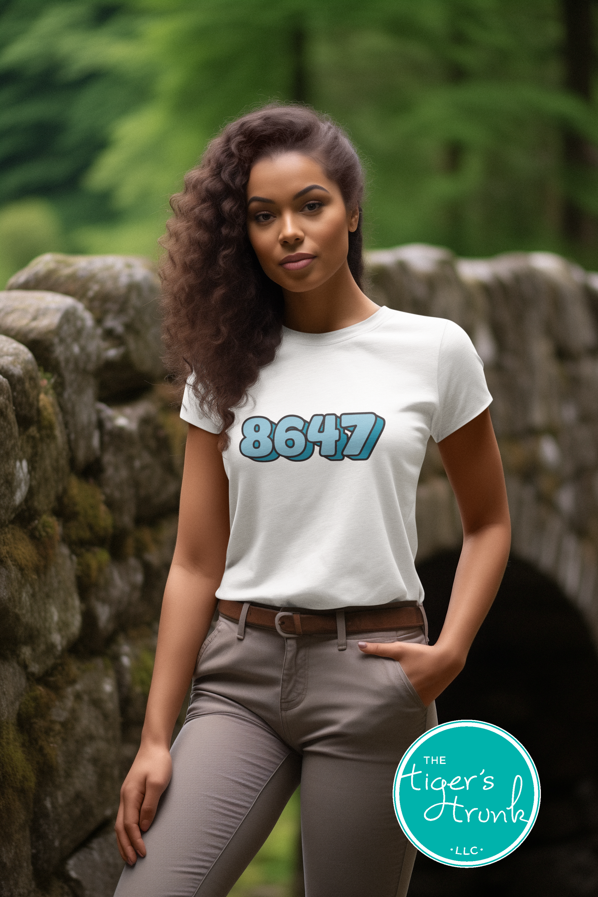 A casual tee with the 8647 print, allowing wearers to express their views in a subtle yet meaningful way.