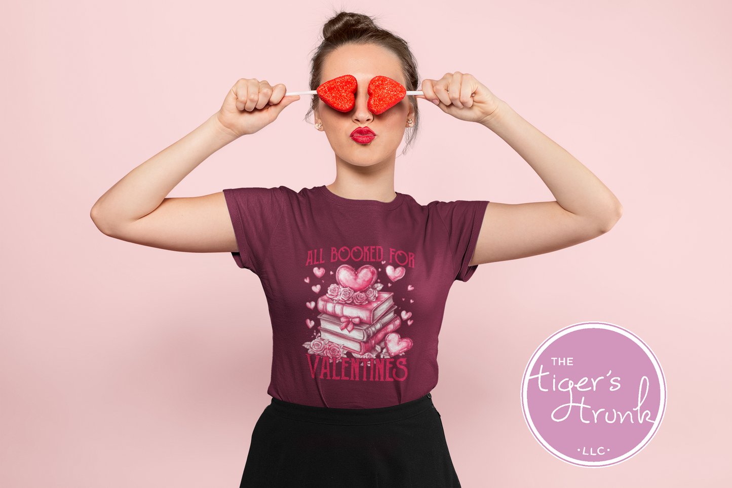 Bookish-Themed All Booked for Valentine's Day Shirt