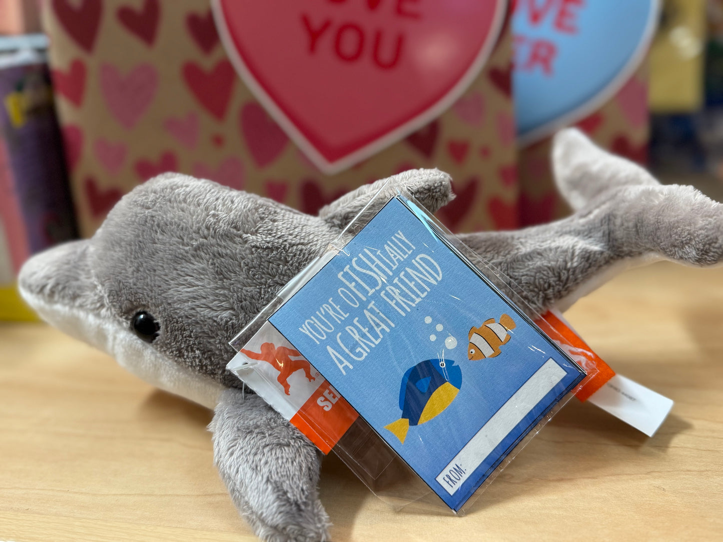 Printable fish-themed Valentine cards with fun puns, instant download non-candy Valentine gifts for classroom exchanges and party favors.