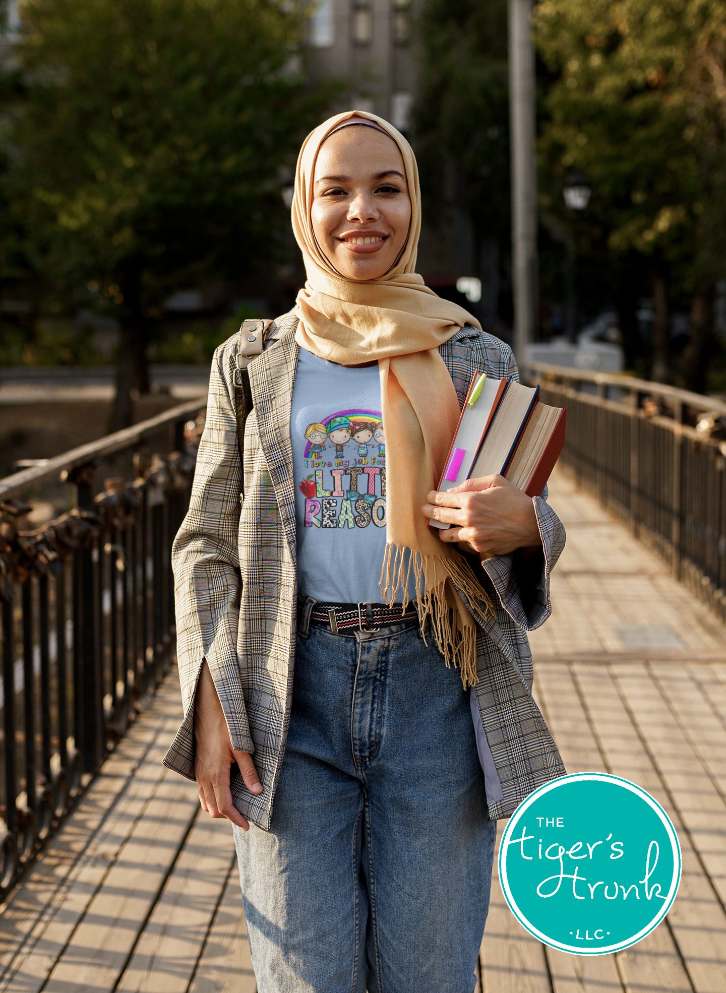 T-shirt with "I Love My Job for All the Little Reasons," perfect for teachers, school counselors, and principals who love working with kids