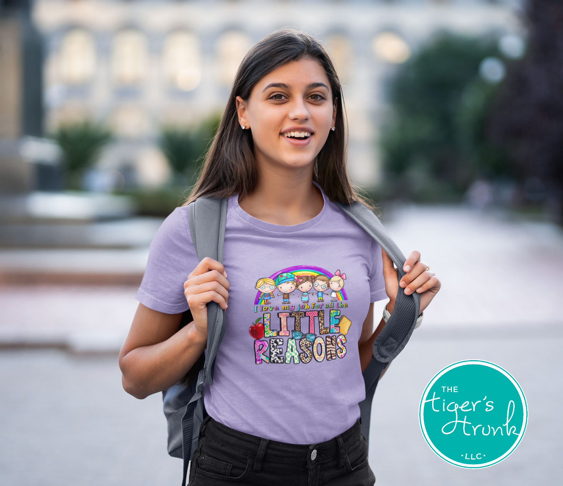 T-shirt with "I Love My Job for All the Little Reasons," perfect for teachers, school counselors, and principals who love working with kids