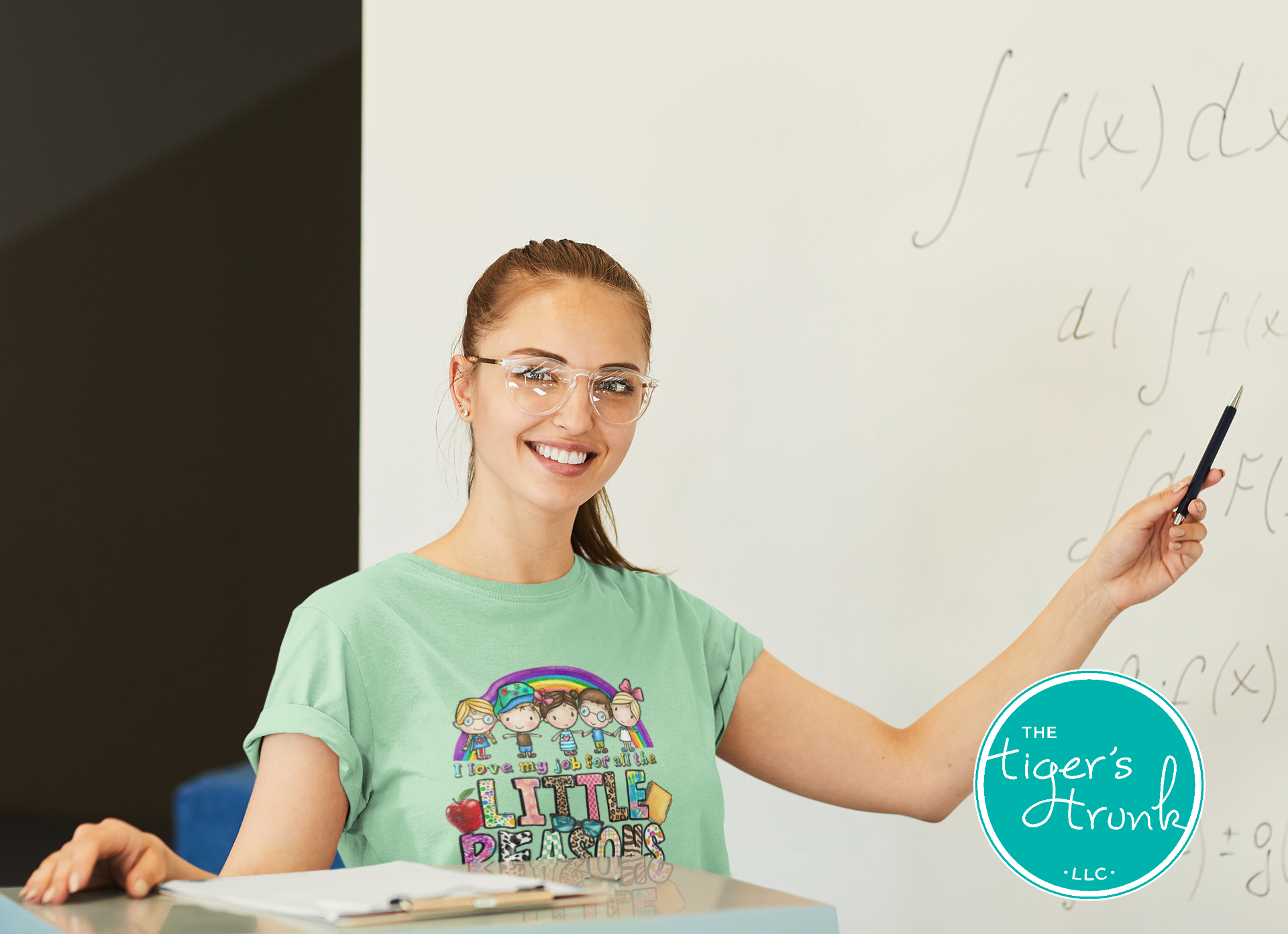 T-shirt with "I Love My Job for All the Little Reasons," perfect for teachers, school counselors, and principals who love working with kids