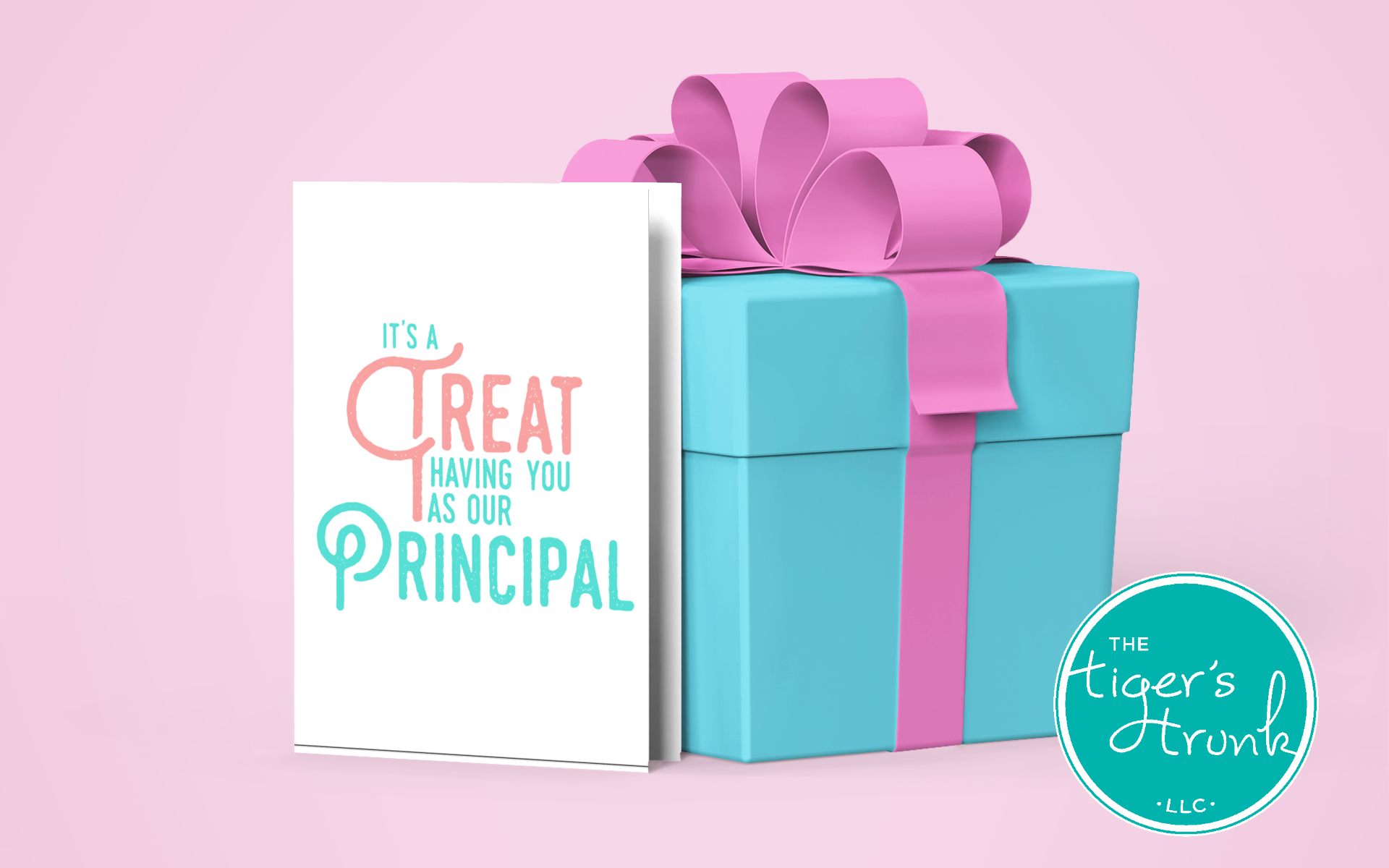 Printable Principal Appreciation card with a treat theme and a fun thank-you message, available as an instant digital download in PDF format.