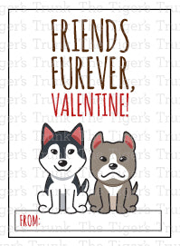 Printable puppy Valentine cards with 8 unique designs, instant download, perfect for classroom or party exchanges.