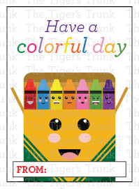Have a Colorful Day Valentines Day Card