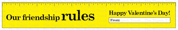 Our Friendship Rules Valentine printable card