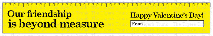 Our Friendship is Beyond Measure Valentine printable card