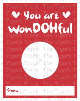 Yo Are WonDOHful printable Valentine card