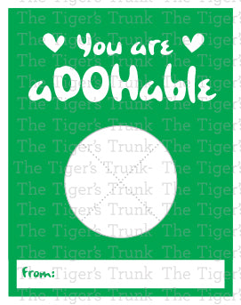 You Are aDOHable printable Valentine card