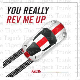 You Really Rev Me Up printable Valentine tag