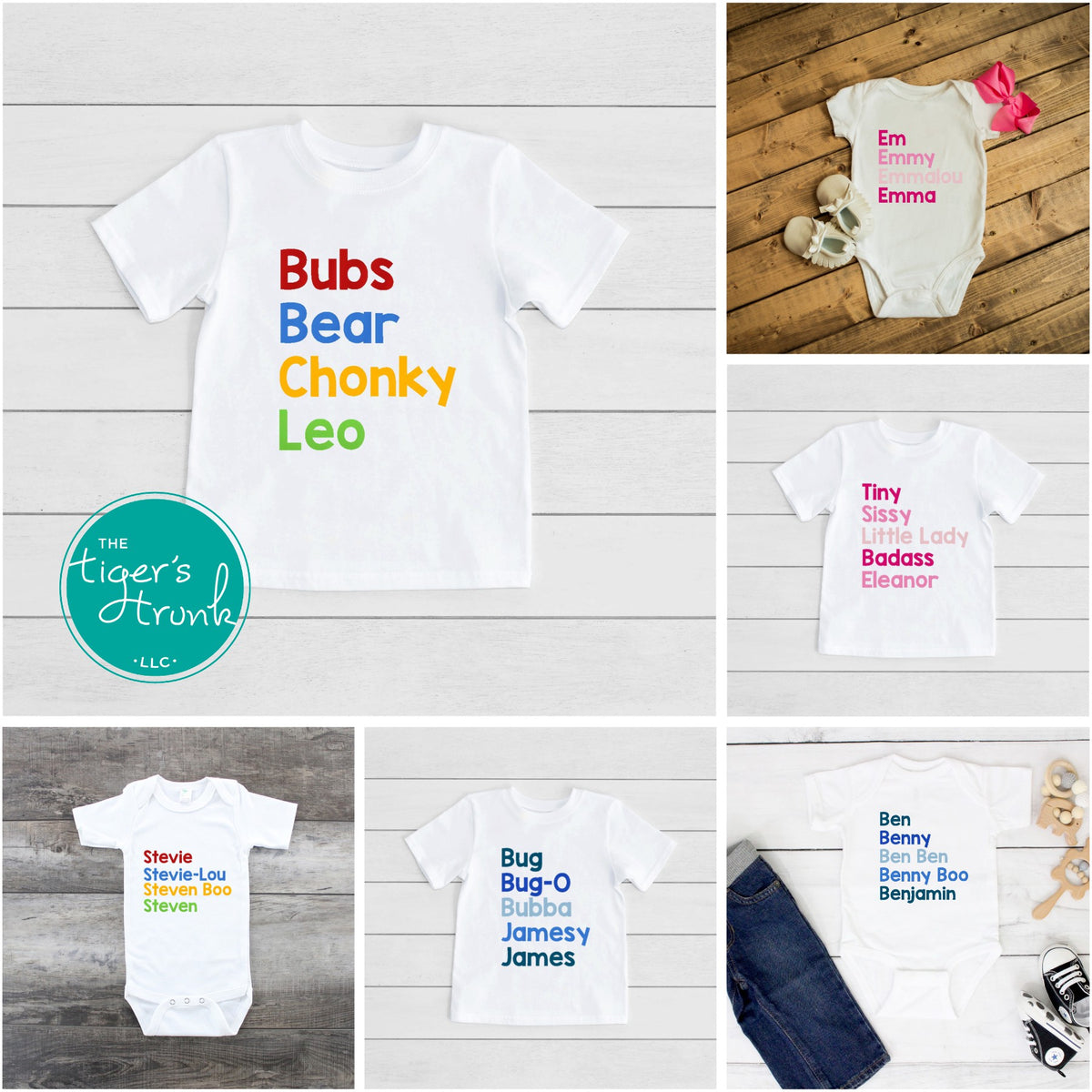 Baby Shirt Kids Shirt Custom Baby Nickname Short Sleeve Shirt