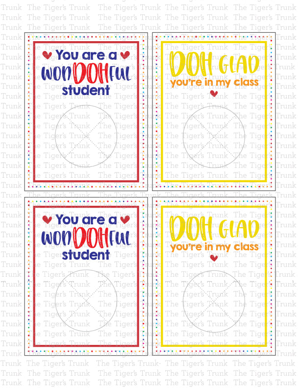 Printable teacher Valentine cards with fun wordplay puns, instant download classroom Valentine gifts for students and school appreciation.
