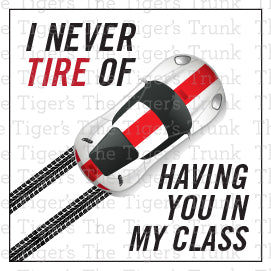 Digital download racecar-themed Valentine cards for teachers, 4 designs with 2 slogans, perfect for classroom exchanges.