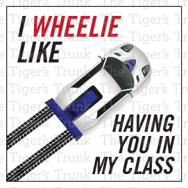 Digital download racecar-themed Valentine cards for teachers, 4 designs with 2 slogans, perfect for classroom exchanges.