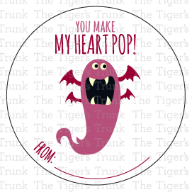 Printable Valentine stickers with bubble-themed puns, instant download round labels for classroom Valentine gifts and party favors.