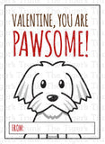 Valentines Day Cards | Puppy Dog Cards | Printed Cards