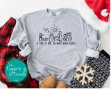 Christmas Shirt | A Thrill of Hope, The Weary World Rejoices Christmas | Sweatshirt