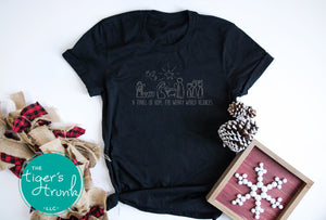 Christmas Shirt | A Thrill of Hope, The Weary World Rejoices Christmas | Short-Sleeve Shirt | Long-Sleeve Shirt