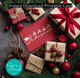 Christmas Card | And to All a Good Night | Instant Download | Printable Card