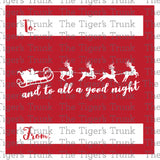 Holiday Gift Tags | And to All a Good Night | Instant Download | Printable Tags