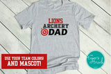 Archery Shirt | Mascot Shirt | Archery Dad | Short-Sleeve Shirt