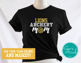 Archery Shirt | Mascot Shirt | Archery Mom | Short-Sleeve Shirt