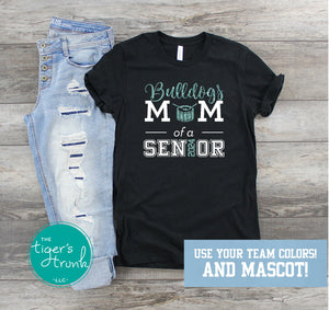 Band Shirt | Mascot Shirt | Drumline Mom of a Senior | Snare Drum | Class of 2024 | Short-Sleeve Shirt