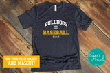 Baseball Shirt | Mascot Shirt | Baseball Dad | Short-Sleeve Shirt