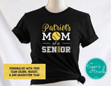 Baseball Shirt | Softball Shirt | Mascot Shirt | Mom of a Senior | Class of 2024 | Short-Sleeve Shirt