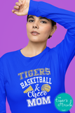 Basketball Shirt | Cheerleading Shirt | Mascot Shirt | Basketball and Cheer Mom | Long-Sleeve Shirt