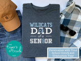 Band Shirt | Mascot Shirt | Bass Drum Shirt | Drumline Dad of a Senior | Class of 2025 | Short-Sleeve Shirt