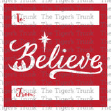 Holiday Gift Tags | Believe | Instant Download | Printable Tags