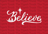 Christmas Card | Believe | Instant Download | Printable Card