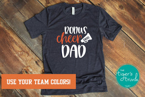Cheerleading Shirt | Bonus Cheer Dad | Short-Sleeve Shirt