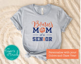 Cheerleading Shirt | Bonus Cheer Mom of a Senior | Class of 2025 | Short-Sleeve Shirt