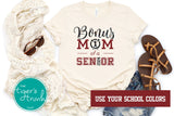 Cheerleading Shirt | Bonus Cheer Mom of a Senior | Class of 2024 | Short-Sleeve Shirt