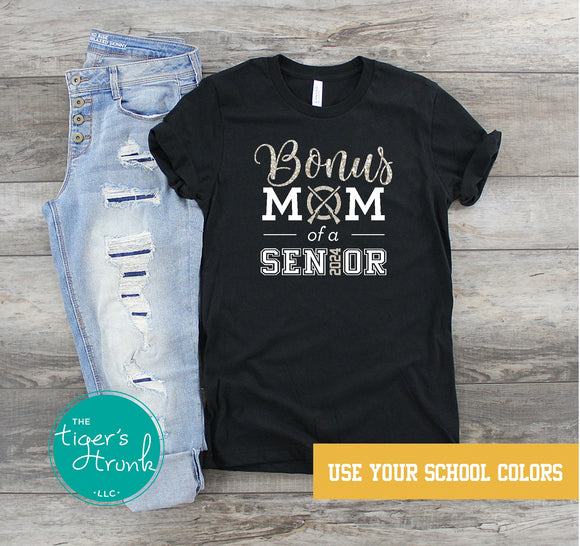 Band Shirt | Color Guard Shirt | Bonus Color Guard Mom of a Senior | Class of 2024 | Short-Sleeve Shirt