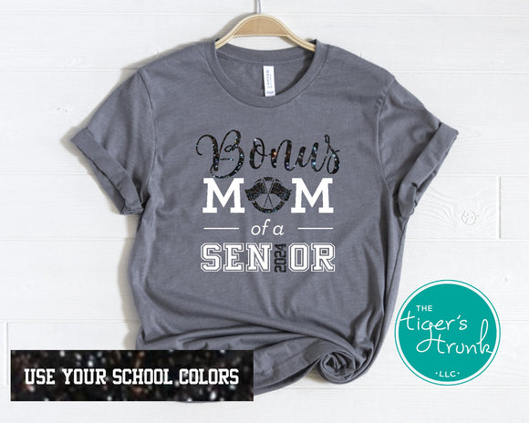 Band Shirt | Color Guard Shirt | Bonus Color Guard Mom of a Senior | Class of 2024 | Short-Sleeve Shirt