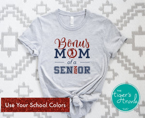 Band Shirt | Dance Shirt | Bonus Mom of a Senior | Class of 2024 | Short-Sleeve Shirt