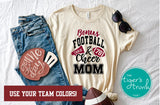 Football Shirt | Cheerleading Shirt | Football and Cheer Bonus Mom | Short-Sleeve Shirt