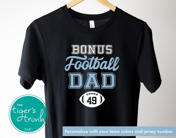 Football Shirt | Bonus Football Dad | Short-Sleeve Shirt