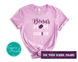 Hockey Shirt | Bonus Mom of a Senior | Class of 2024 | Short-Sleeve Shirt