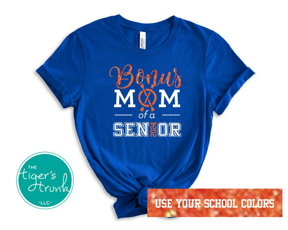 Band Shirt | Bonus Majorette Shirt | Mom of a Senior | Class of 2024 | Short-Sleeve Shirt