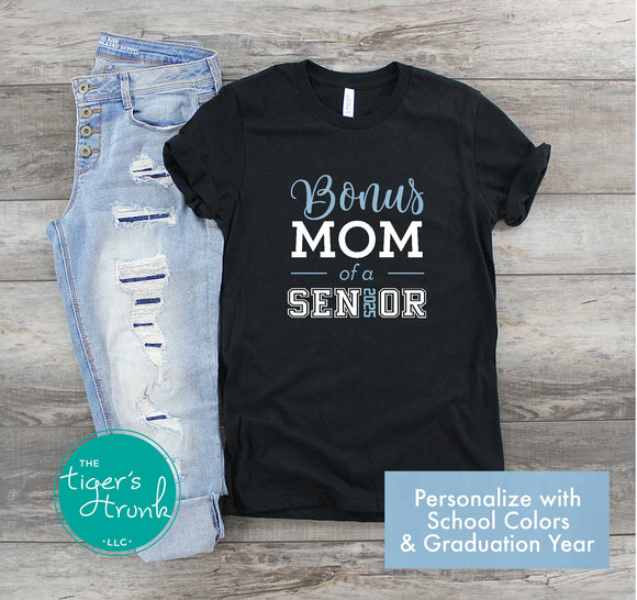 Senior Shirt | Class of 2025 | Bonus Mom of a Senior | Short-Sleeve Shirt